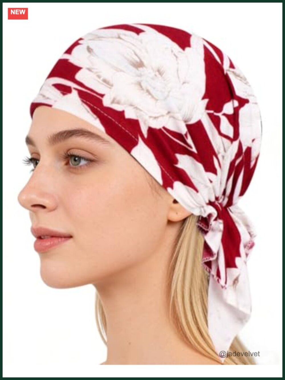 Chemo Headwear Pre Tied Turban Beanie Soft Polyester Hair Loss Cap